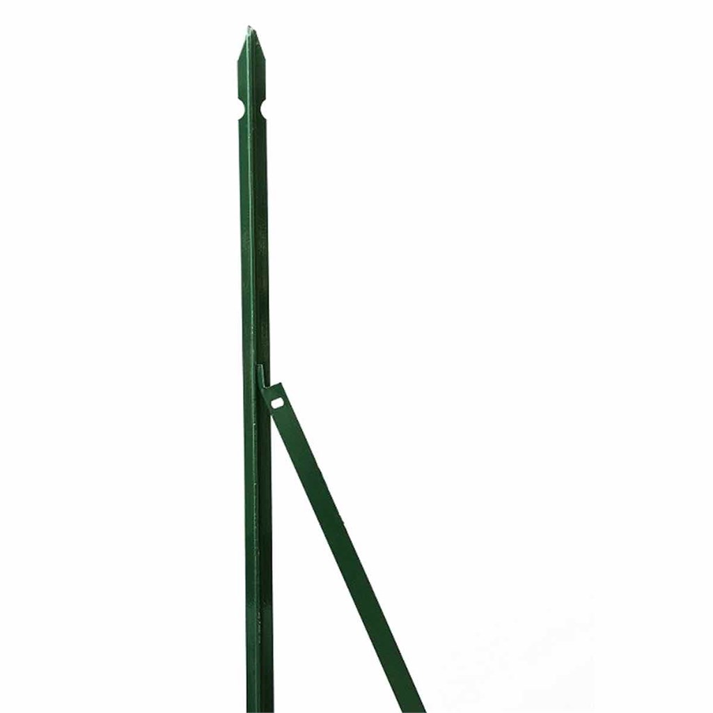 SAETTA METALLICA PLASTIFICATA FORMA L - H CM 150 - COLORE VERDE